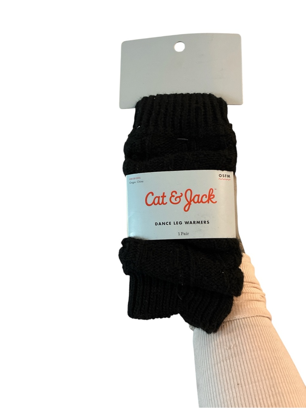 Cat & Jack Black Knit Dance Leg Warmers - 1 Pair